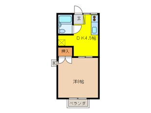 ユニメントオカダの物件間取画像